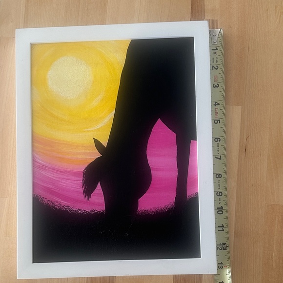 Framed Horse Silhouette Art - Picture 3 of 3